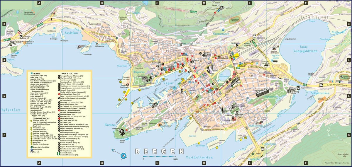 δρόμο χάρτη του μπέργκεν, Νορβηγία