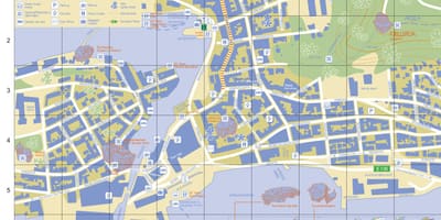 Alesund, Νορβηγία χάρτη της πόλης