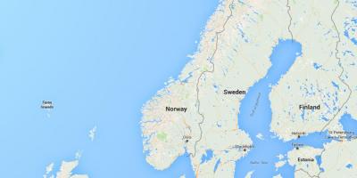 Χάρτης norge Νορβηγία